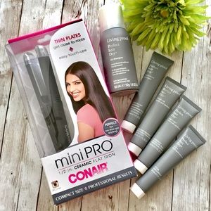 Bundle Living Proof Haircare Flat Iron Travel Mini Conair Straightener Curler